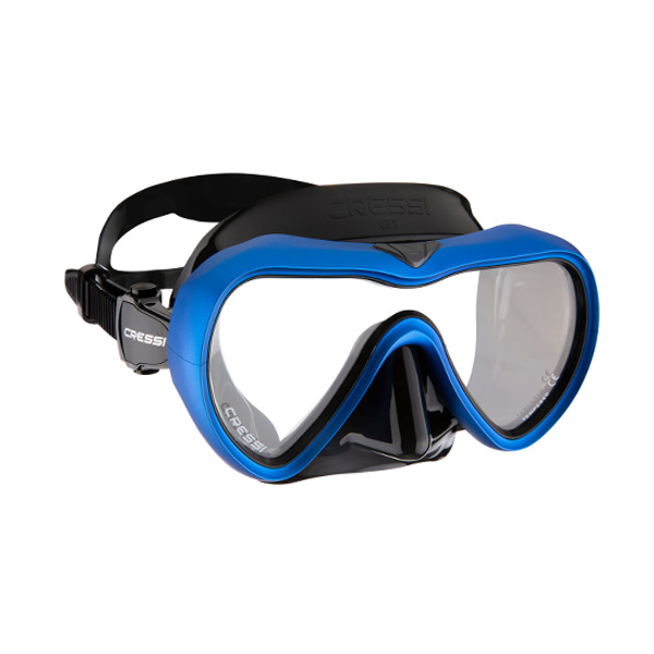 A1 Mask Black/Blue Clear Lens Anti Fog