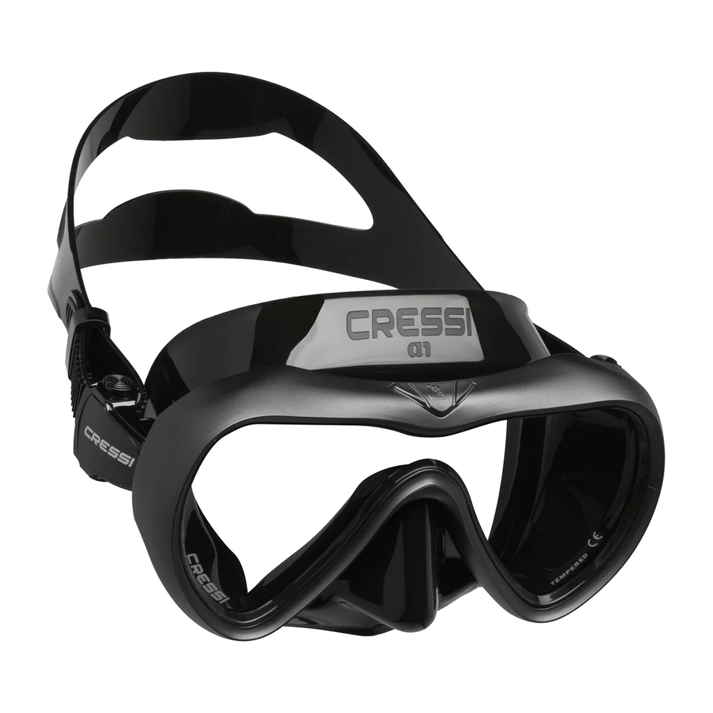 A1 Mask Black/Graphite Clear Lens Anti Fog