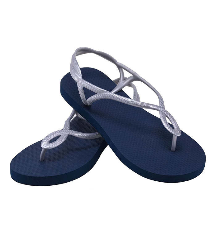 Lady Flip Flop Marbella With Strap  Blue/Silver 35/36