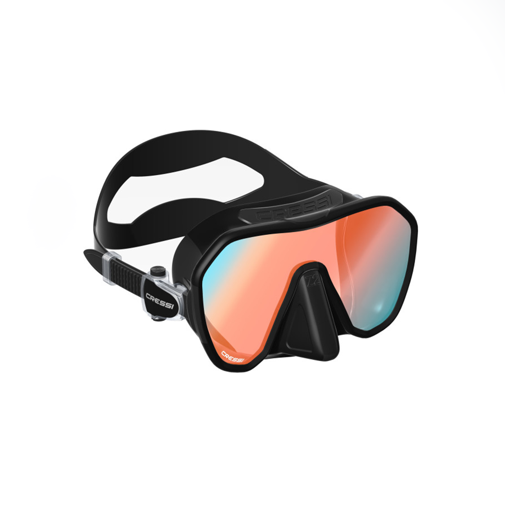 Z2 Small Mask Black/Black 380 Uv Blue/Orange Lenses