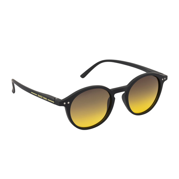 Glance Sunglasses Black/Fume Lens Black/Yellow