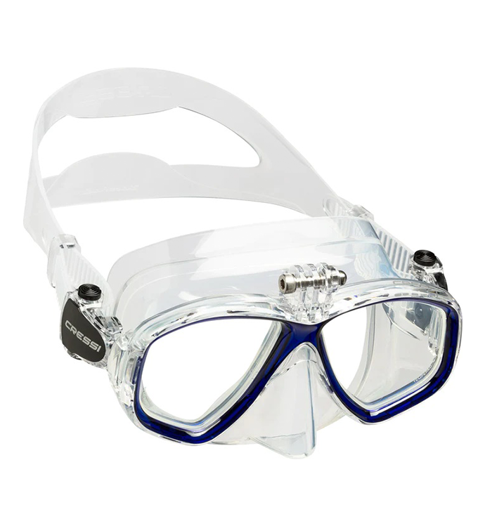 Action Mask Sil Clear/Frame Blue