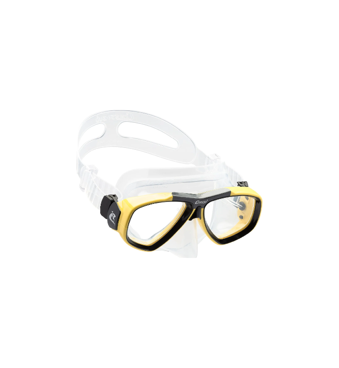 Focus Mask Sil Clear/Frame Yellow