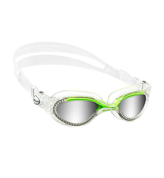 Flash Goggles Clear/Frame Clear Green Mirrored Lens