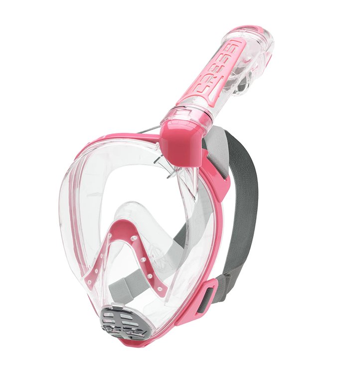 Duke Dry Full Face Mask Clear/Pink M/L