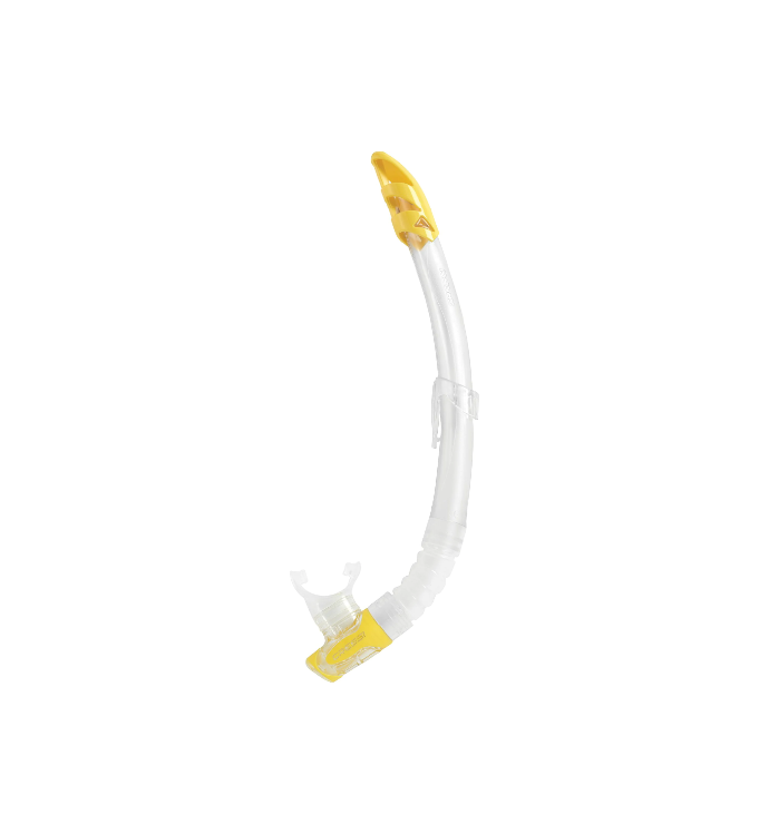 Gamma Snorkel Sil. Clear/Tube Yellow