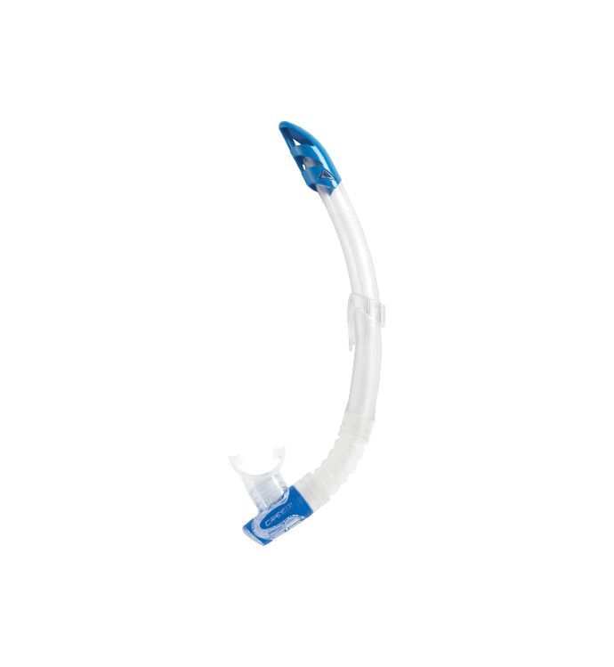 Gamma Snorkel Sil. Clear/Tube Blue