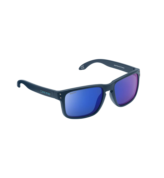 Blaze Sunglasses Matt Blue Mirrored Blue