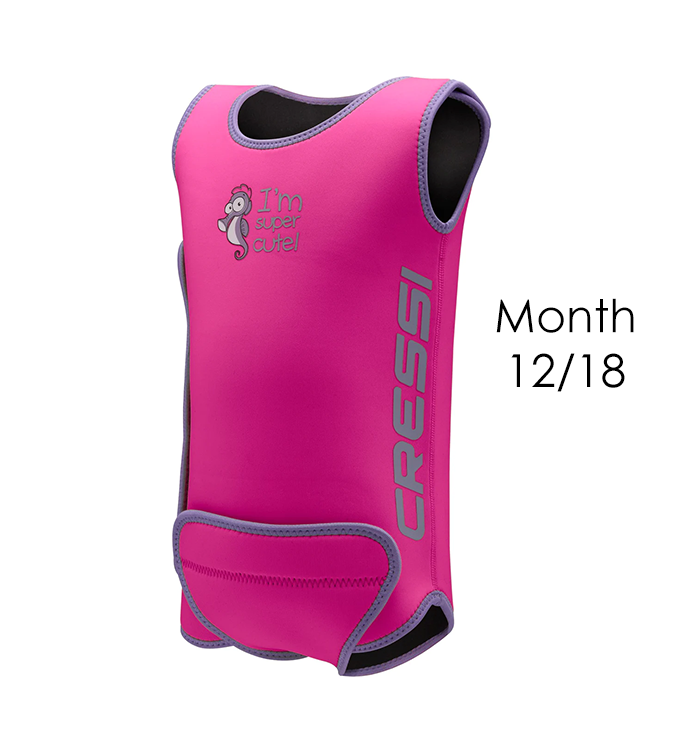 Baby Warmer Wetsuit Pink Months 12/18