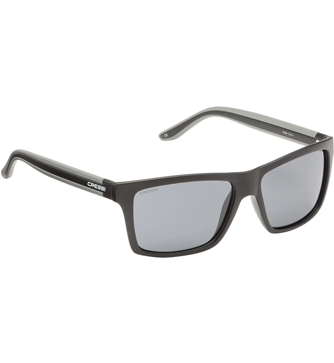 Rio Sunglasses Black/Dark Grey Lens