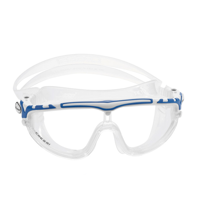 Skylight Goggles Sil Clear/ Frame White Blue