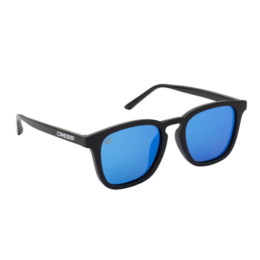 [XDB102520] Riviera Sunglasses Black/Mirrored Lens Blue
