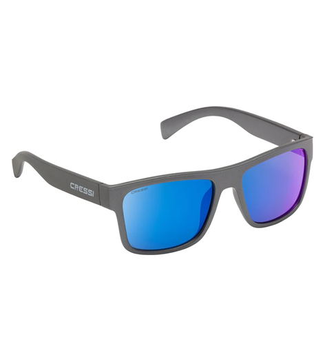 [XDB100544] Spike Sunglasses Grey Mirrored Lens Blue